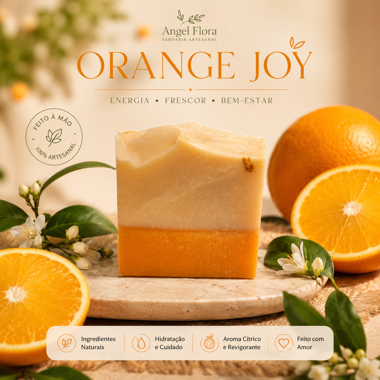 Sabonete Artesanal Orange Joy