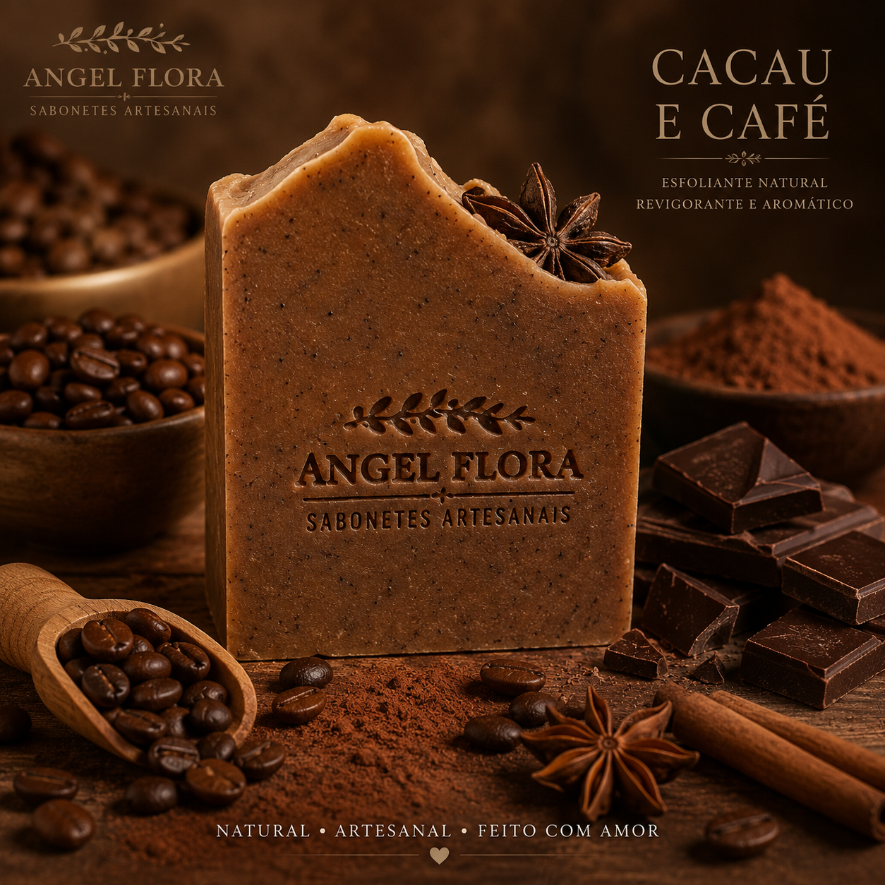 Sabonete Artesanal Cacau & Café