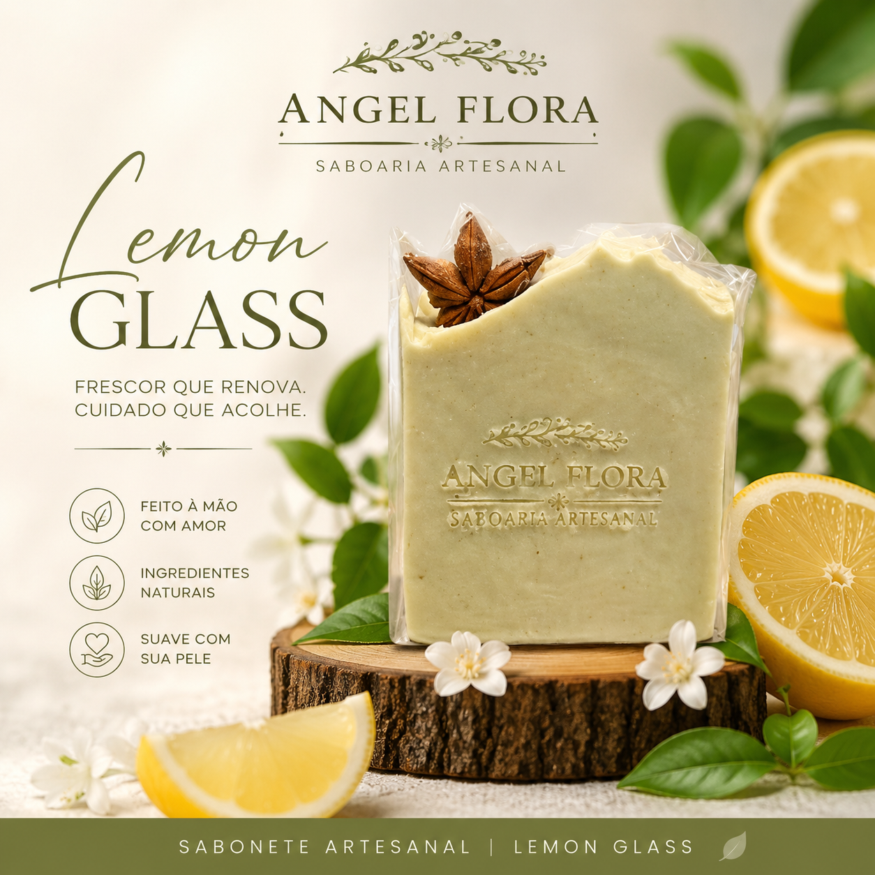 Sabonete Artesanal Lemonglass Capim-Limão
